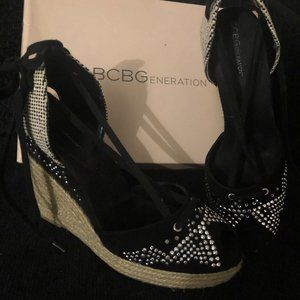 WEDGE ESPADRILLES OPEN TOE SANDAL